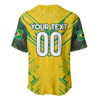 Brazil Football 2024 Baseball Jersey Selecao Bright Yellow - Wonder Print Shop
