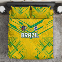Brazil Football 2024 Bedding Set Selecao Bright Yellow - Wonder Print Shop