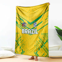 Brazil Football 2024 Blanket Selecao Bright Yellow