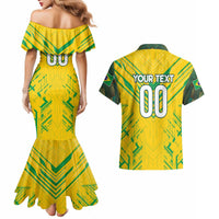 Brazil Football 2024 Couples Matching Mermaid Dress and Hawaiian Shirt Selecao Bright Yellow - Wonder Print Shop