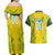 Brazil Football 2024 Couples Matching Off Shoulder Maxi Dress and Hawaiian Shirt Selecao Bright Yellow - Wonder Print Shop