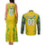 Brazil Football 2024 Couples Matching Tank Maxi Dress and Long Sleeve Button Shirt Selecao Bright Yellow - Wonder Print Shop