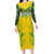Brazil Football 2024 Family Matching Long Sleeve Bodycon Dress and Hawaiian Shirt Selecao Bright Yellow - Wonder Print Shop