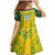 Brazil Football 2024 Family Matching Mermaid Dress and Hawaiian Shirt Selecao Bright Yellow - Wonder Print Shop