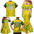 Brazil Football 2024 Family Matching Mermaid Dress and Hawaiian Shirt Selecao Bright Yellow - Wonder Print Shop