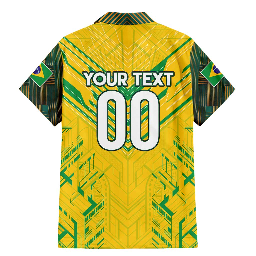 Brazil Football 2024 Family Matching Mermaid Dress and Hawaiian Shirt Selecao Bright Yellow - Wonder Print Shop