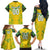 Brazil Football 2024 Family Matching Off The Shoulder Long Sleeve Dress and Hawaiian Shirt Selecao Bright Yellow - Wonder Print Shop