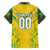 Brazil Football 2024 Family Matching Off The Shoulder Long Sleeve Dress and Hawaiian Shirt Selecao Bright Yellow - Wonder Print Shop