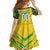 Brazil Football 2024 Family Matching Off Shoulder Short Dress and Hawaiian Shirt Selecao Bright Yellow - Wonder Print Shop