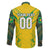 Brazil Football 2024 Family Matching Off Shoulder Short Dress and Hawaiian Shirt Selecao Bright Yellow - Wonder Print Shop