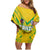 Brazil Football 2024 Family Matching Off Shoulder Short Dress and Hawaiian Shirt Selecao Bright Yellow - Wonder Print Shop