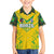 Brazil Football 2024 Family Matching Off Shoulder Short Dress and Hawaiian Shirt Selecao Bright Yellow - Wonder Print Shop