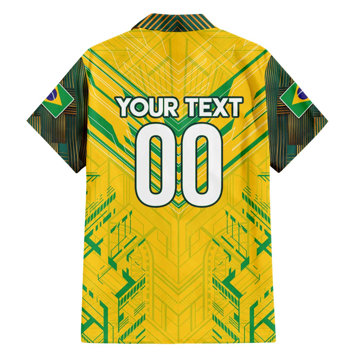 Brazil Football 2024 Family Matching Puletasi and Hawaiian Shirt Selecao Bright Yellow - Wonder Print Shop