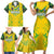 Brazil Football 2024 Family Matching Short Sleeve Bodycon Dress and Hawaiian Shirt Selecao Bright Yellow - Wonder Print Shop