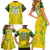 Brazil Football 2024 Family Matching Short Sleeve Bodycon Dress and Hawaiian Shirt Selecao Bright Yellow - Wonder Print Shop