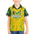 Brazil Football 2024 Family Matching Short Sleeve Bodycon Dress and Hawaiian Shirt Selecao Bright Yellow - Wonder Print Shop