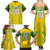 Brazil Football 2024 Family Matching Summer Maxi Dress and Hawaiian Shirt Selecao Bright Yellow - Wonder Print Shop