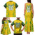 Brazil Football 2024 Family Matching Tank Maxi Dress and Hawaiian Shirt Selecao Bright Yellow - Wonder Print Shop
