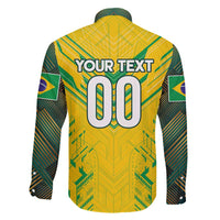 Brazil Football 2024 Family Matching Tank Maxi Dress and Hawaiian Shirt Selecao Bright Yellow - Wonder Print Shop