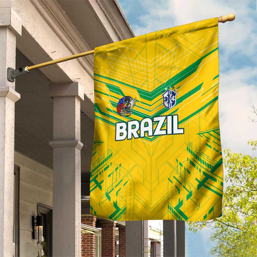 Brazil Football 2024 Garden Flag Selecao Bright Yellow - Wonder Print Shop
