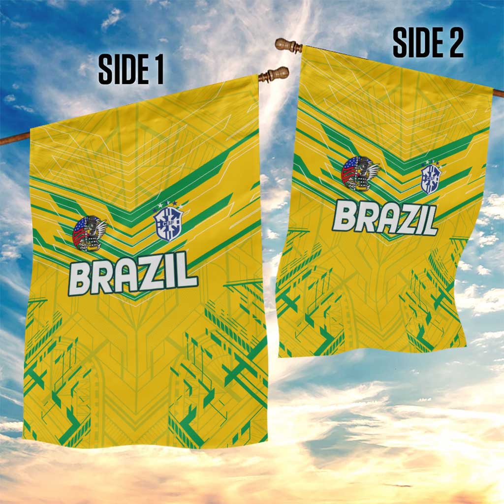 Brazil Football 2024 Garden Flag Selecao Bright Yellow - Wonder Print Shop
