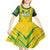 Brazil Football 2024 Kid Short Sleeve Dress Selecao Bright Yellow - Wonder Print Shop