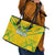 Brazil Football 2024 Leather Tote Bag Selecao Bright Yellow - Wonder Print Shop