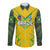 Brazil Football 2024 Long Sleeve Button Shirt Selecao Bright Yellow - Wonder Print Shop