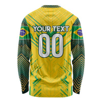 Brazil Football 2024 Long Sleeve Shirt Selecao Bright Yellow - Wonder Print Shop