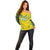 Brazil Football 2024 Off Shoulder Sweater Selecao Bright Yellow - Wonder Print Shop