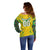 Brazil Football 2024 Off Shoulder Sweater Selecao Bright Yellow - Wonder Print Shop