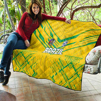 Brazil Football 2024 Quilt Selecao Bright Yellow - Wonder Print Shop