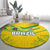 Brazil Football 2024 Round Carpet Selecao Bright Yellow