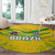 Brazil Football 2024 Round Carpet Selecao Bright Yellow