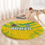 Brazil Football 2024 Round Carpet Selecao Bright Yellow