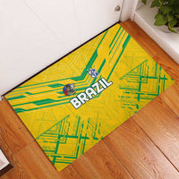 Brazil Football 2024 Rubber Doormat Selecao Bright Yellow - Wonder Print Shop