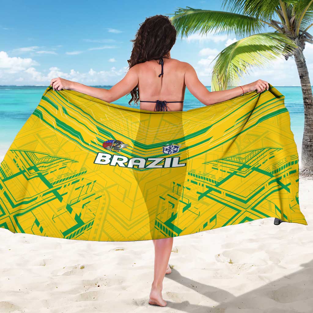 Brazil Football 2024 Sarong Selecao Bright Yellow - Wonder Print Shop