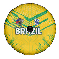 Brazil Football 2024 Spare Tire Cover Selecao Bright Yellow - Wonder Print Shop