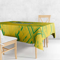 Brazil Football 2024 Tablecloth Selecao Bright Yellow - Wonder Print Shop