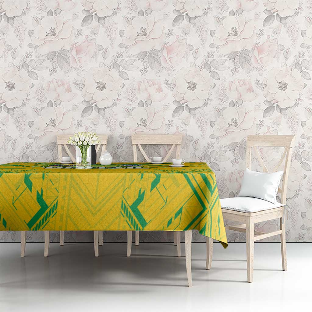Brazil Football 2024 Tablecloth Selecao Bright Yellow - Wonder Print Shop