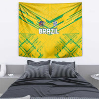 Brazil Football 2024 Tapestry Selecao Bright Yellow - Wonder Print Shop