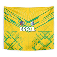 Brazil Football 2024 Tapestry Selecao Bright Yellow - Wonder Print Shop