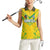Brazil Football 2024 Women Sleeveless Polo Shirt Selecao Bright Yellow - Wonder Print Shop