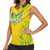 Brazil Football 2024 Women Sleeveless Polo Shirt Selecao Bright Yellow - Wonder Print Shop