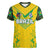 Brazil Football 2024 Women V-Neck T-Shirt Selecao Bright Yellow - Wonder Print Shop