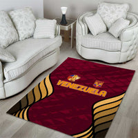 Venezuela Football 2024 Area Rug The Red Wine - Wonder Print Shop