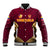 Custom Venezuela Football 2024 Baseball Jacket The Red Wine - Wonder Print Shop