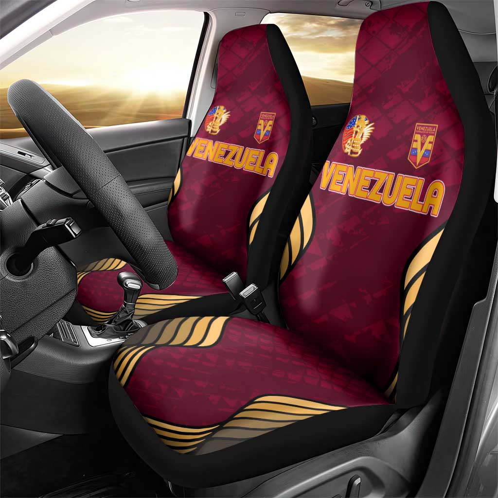 Venezuela Football 2024 Car Seat Cover The Red Wine - Wonder Print Shop