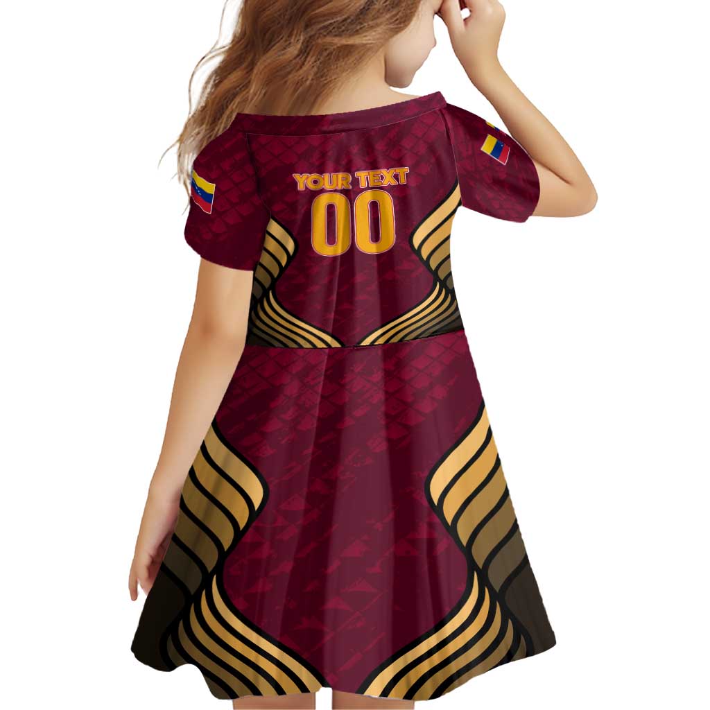 Custom Venezuela Football 2024 Family Matching Tank Maxi Dress and Hawaiian Shirt The Red Wine - Wonder Print Shop
