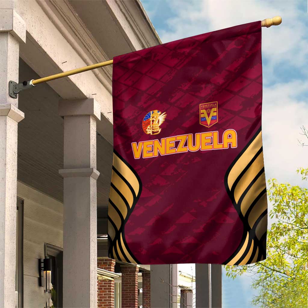 Venezuela Football 2024 Garden Flag The Red Wine - Wonder Print Shop
